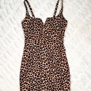 Likely Constance Leopard Print Mini Dress